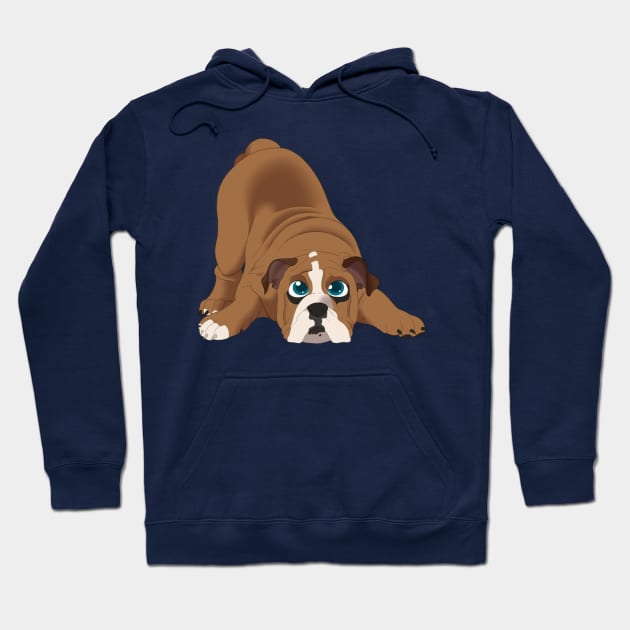 Bulldog Hoodie by SkyBlueArts